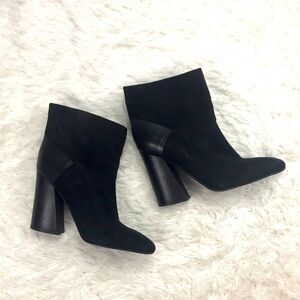 Chloe Black Leather Booties